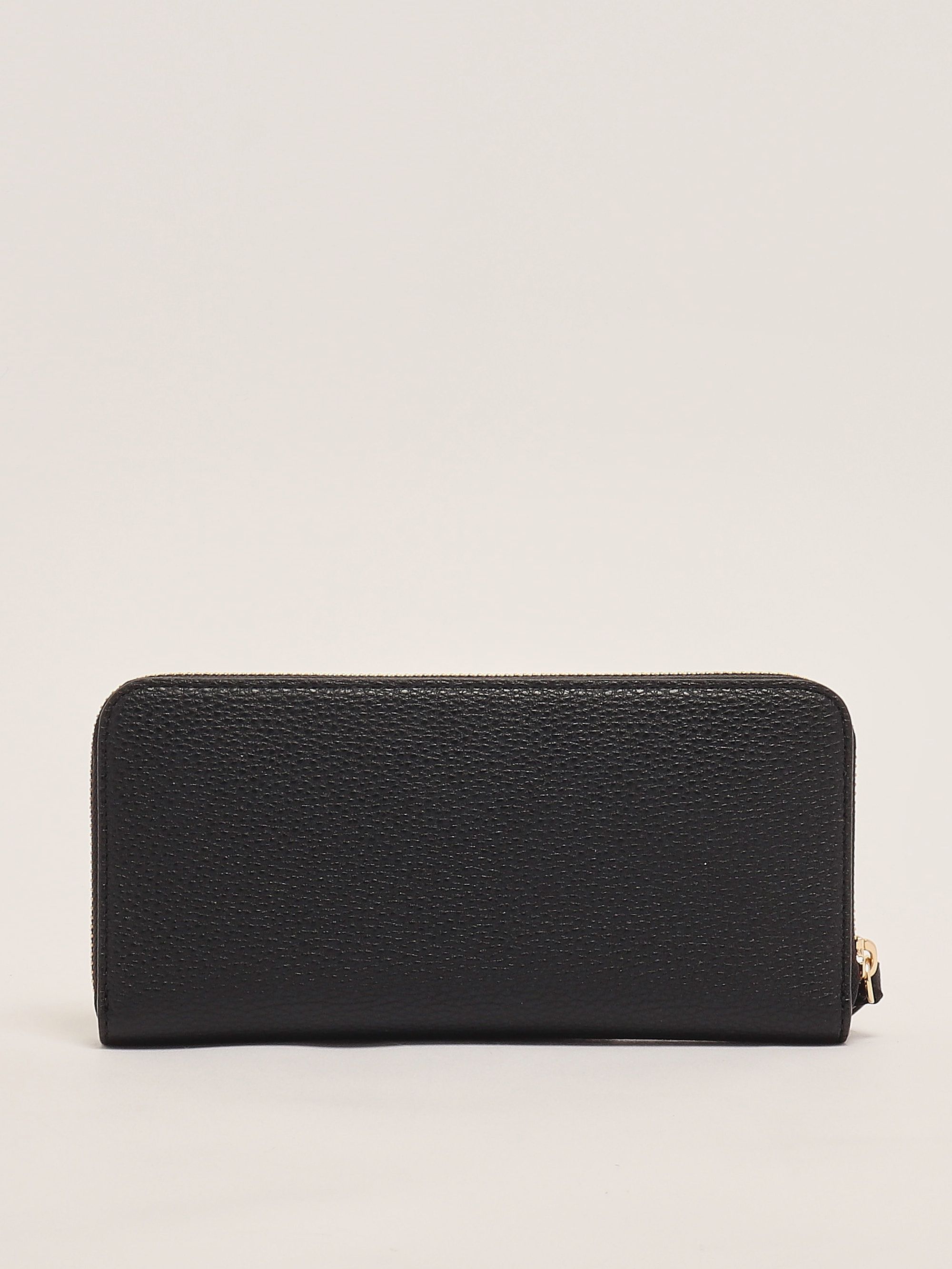 【レディース】  Textured Wallet On バッグ Pinko - Taylor leather zip around wallet black - The Corner