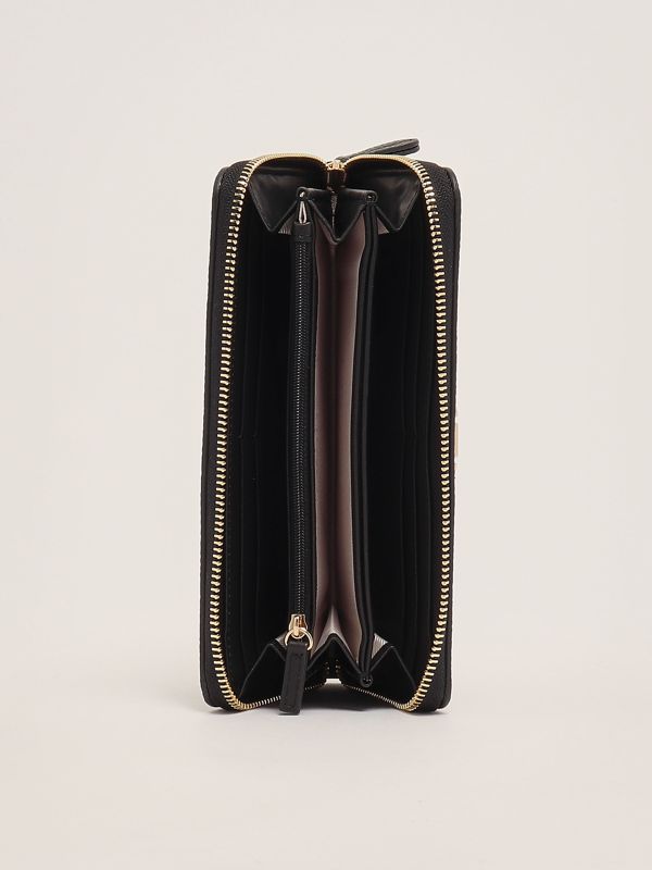 3. Portefeuille pour femme en simili-cuir Noir Twinset 251td8064