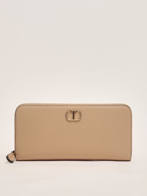 Portafoglio donna in simil pelle Zenzero Twinset