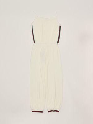 1. Tuta bambina in cotone Bianco Gucci 808682xjgz4