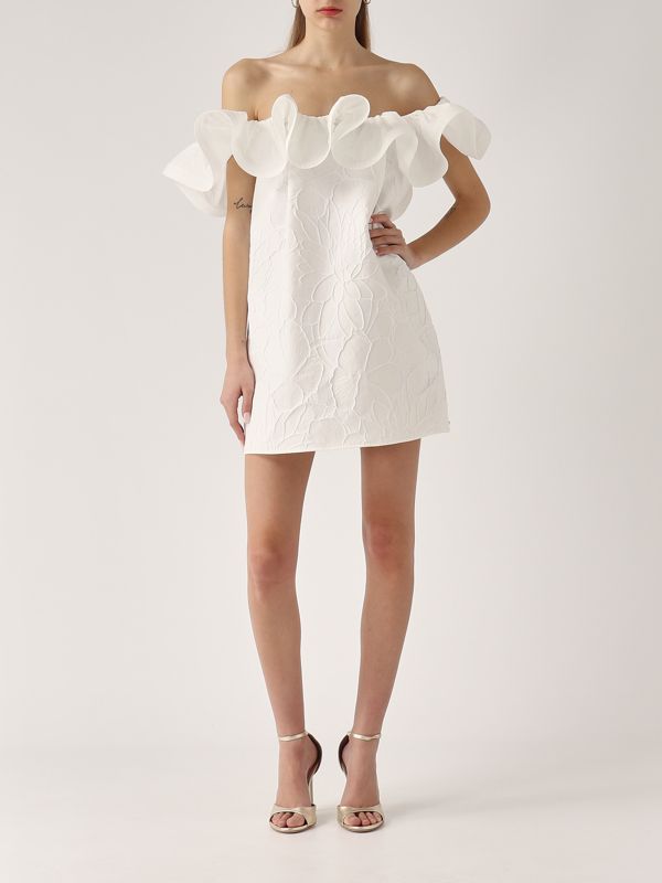 未使用品♡JACQUARD HEPBURN DRESS IVORY M birthdaybash JACQUARD HEPBURN DRESS Mサイズ
