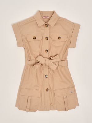 1. Robe en coton pour fille Beige Liu Jo ga5026t2933