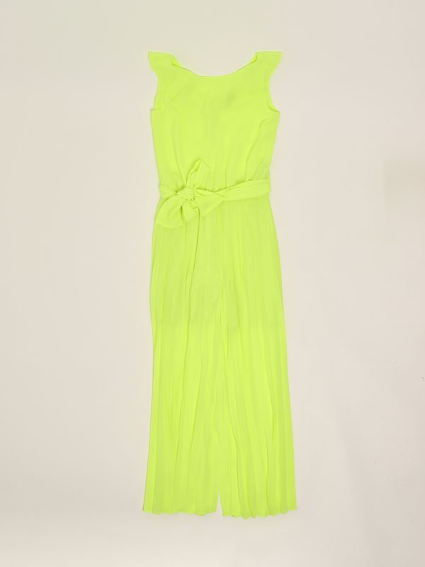 1. Tuta bambina in georgette Fluo Liu Jo ga5211t5142