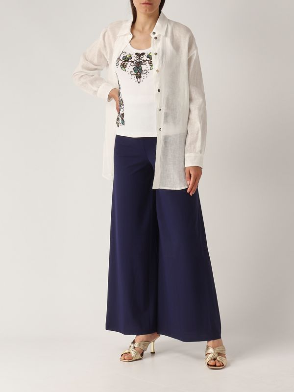 5. Women's soft jersey pants Blue Dark Maliparmi jh011770210