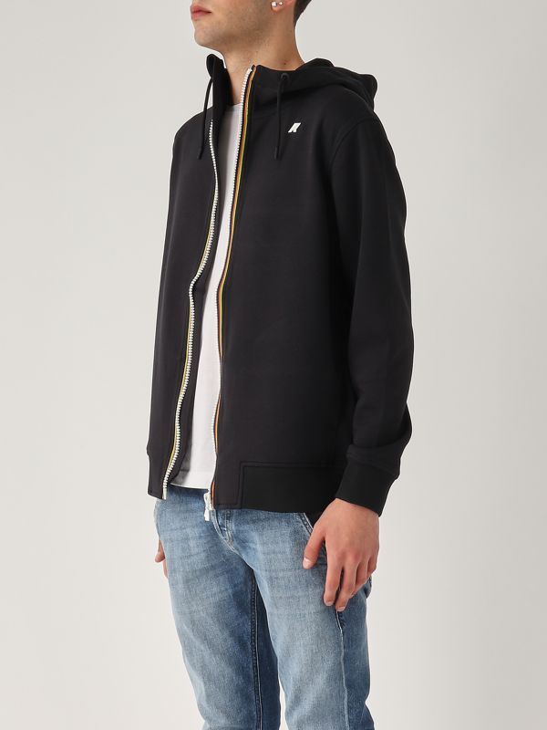 Alessandro Salvarini AS192 Men's Hooded Sweatshirt Black L
