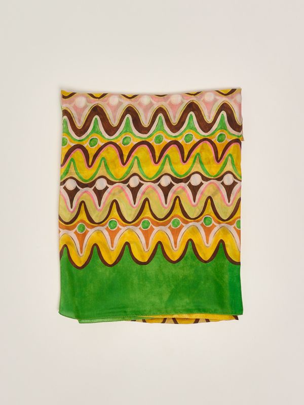 1. Foulard donna in seta Arancio-Moro Maliparmi ib024130121