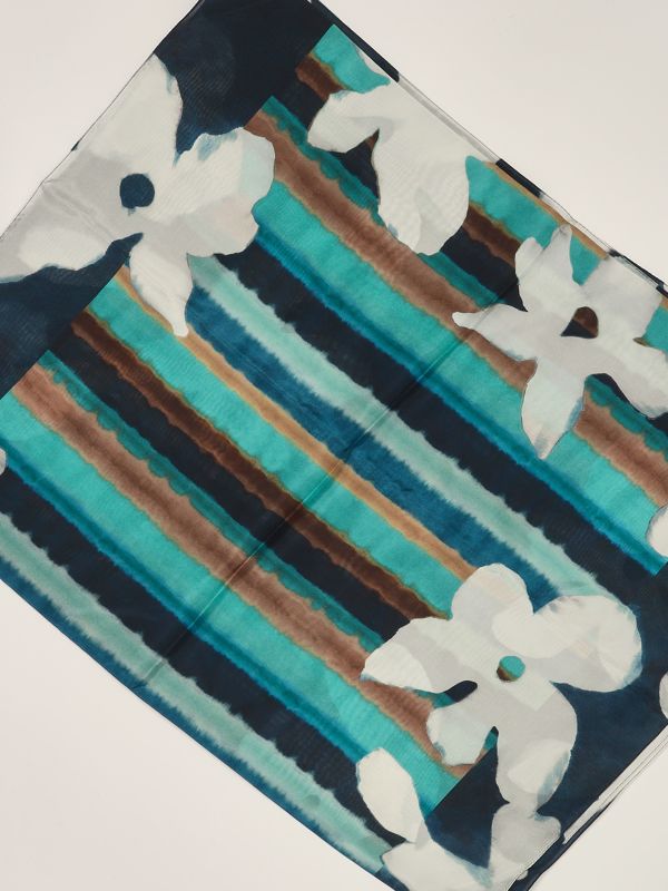 2. Foulard donna in seta Blu-Bianco Maliparmi ib024130121