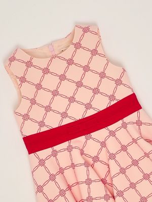 3. Abito bambina in crêpe stretch Rosa-Rosso Elisabetta Franchi egab1940ga018