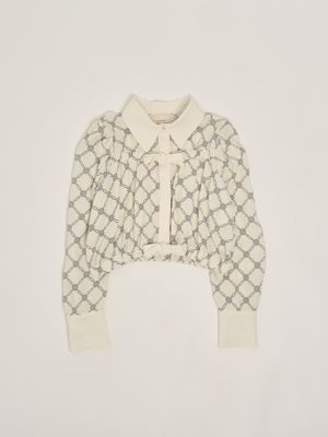 1. Viskose-Shirt für Mädchen Butter-Schwarz Elisabetta Franchi efca2580vi022