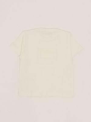 2. T-shirt bambina in cotone stretch Panna Elisabetta Franchi efts2280je006