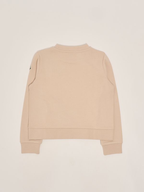 2. Felpa bambina in cotone Rosa Cipria Moncler 9548g0000889akm