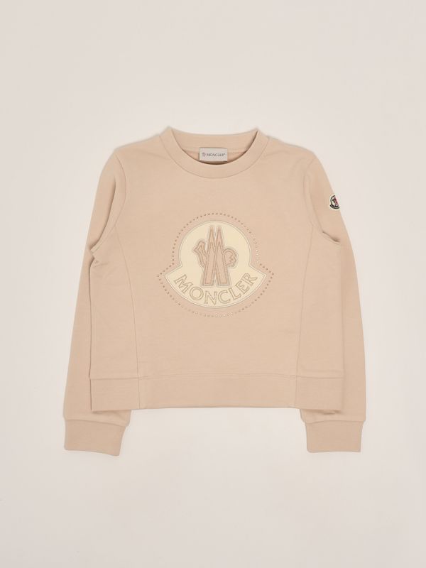 1. Girl's cotton sweatshirt Powder Pink Moncler 9548g0000889akm