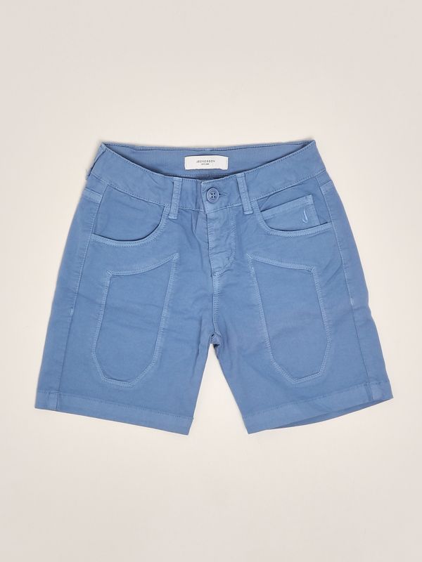 1. Bermuda bambino in cotone stretch Indaco Jeckerson 526pjmbs25