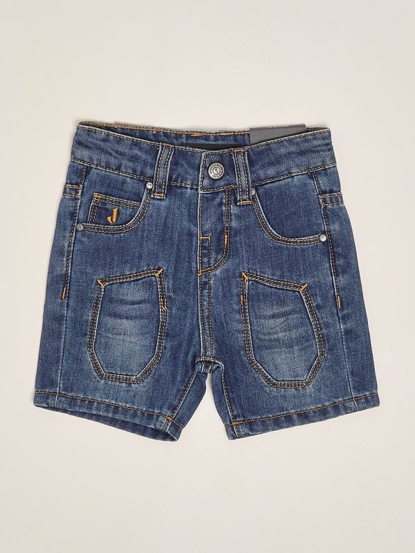 1. Cotton blend baby bermuda shorts Dark Denim Jeckerson 304pjmns25