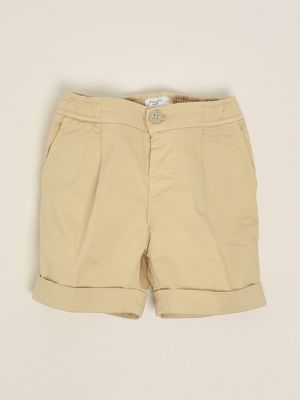 1. Bermuda neonato in rasatello di cotone stretch Beige Jeckerson 313pjmns25