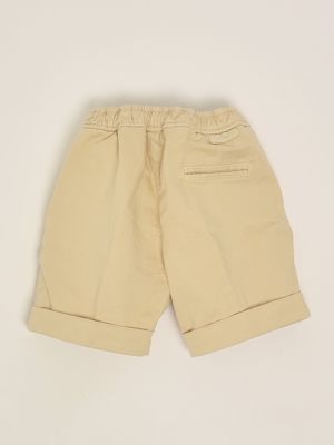 2. Bermuda neonato in rasatello di cotone stretch Beige Jeckerson 313pjmns25