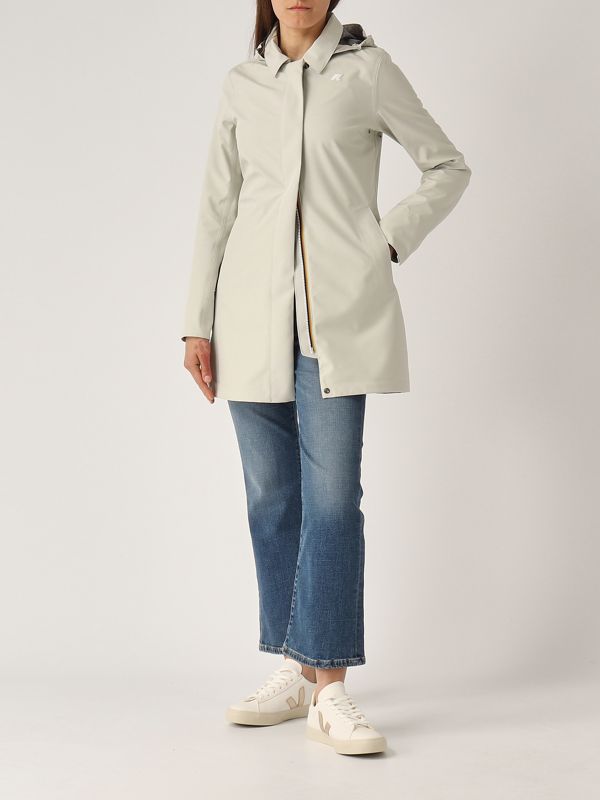 5. Veste Mathy Bonded Jersey pour femme Beige clair K-Way k7127jw