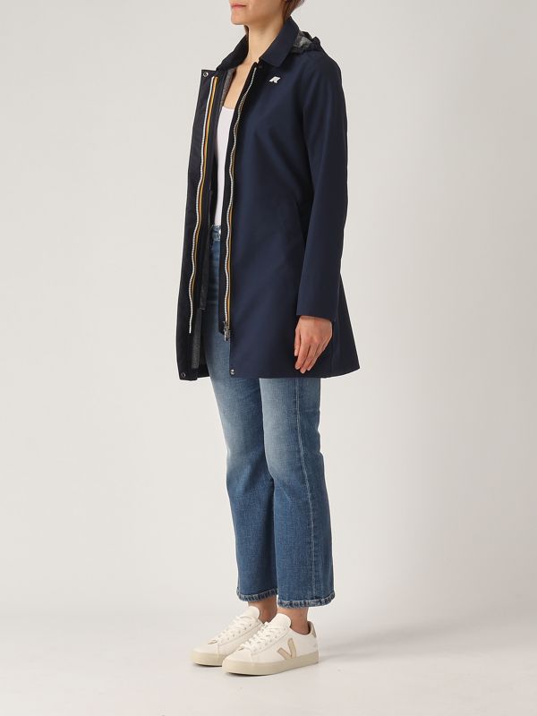 2. Veste Mathy Bonded Jersey pour femme Marine K-Way k7127jw