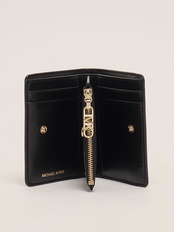 財布・小物その他 Michael Kors Woman Wallet Black 32S4G8ED8L 001 Empire Small Pebbled Leather Tri-Fold Wallet | Michael Kors [IL]