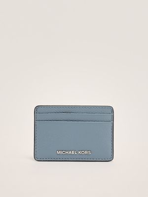 1. Jet Set women's leather card case Chambray