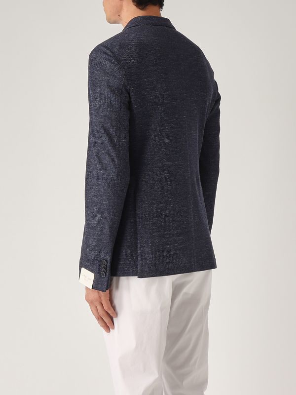 3. Giacca uomo in lino e cotone Blu L.B.M. 1911 552092811