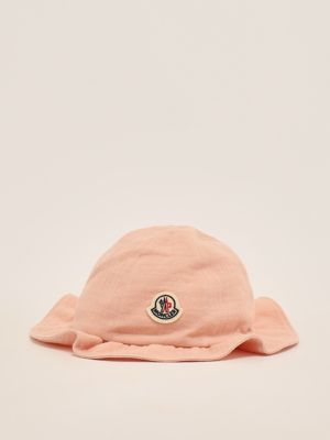 Baby-Mütze aus Baumwolle Antike Rose Moncler