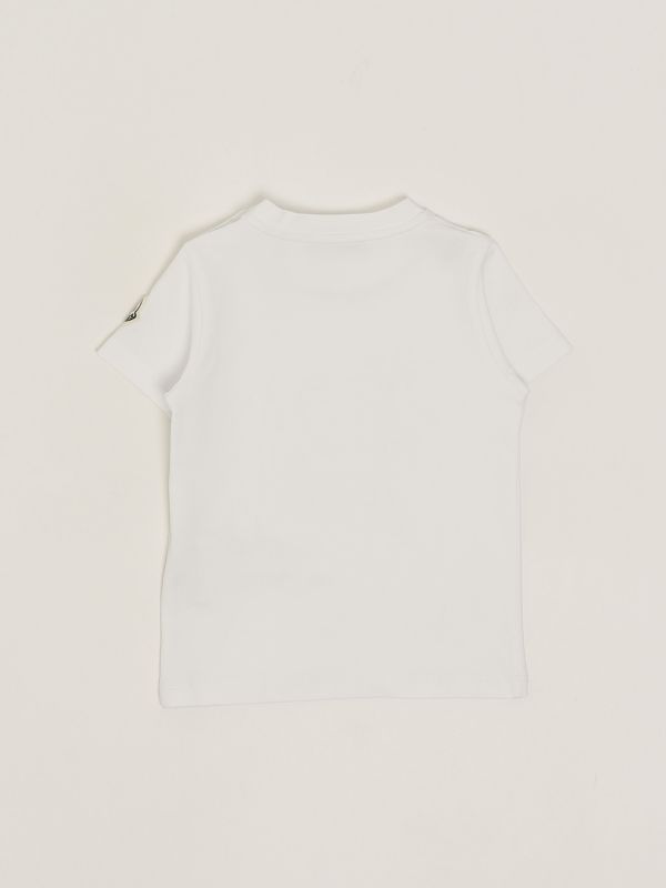 2. T-shirt neonato in cotone stretch Panna Moncler 9518c0001689aum
