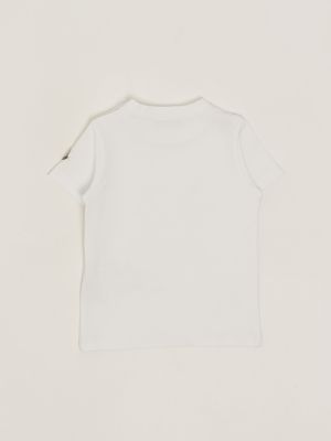 2. T-shirt neonato in cotone stretch Panna