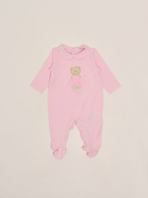 Baby-Schlafanzug aus Stretch-Baumwolle Rosa Le bebè