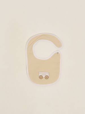 Baby-Lätzchen aus Stretch-Baumwolle Beige Le bebè