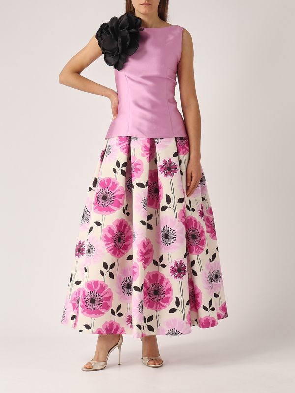 5. Top de mujer efecto mikado Ciclamen Giada Curti gcr25tbm159m69