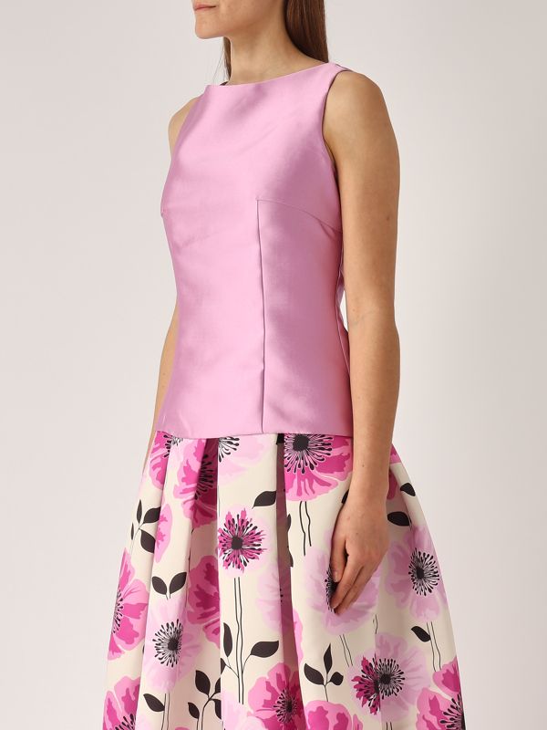 2. Top de mujer efecto mikado Ciclamen Giada Curti gcr25tbm159m69