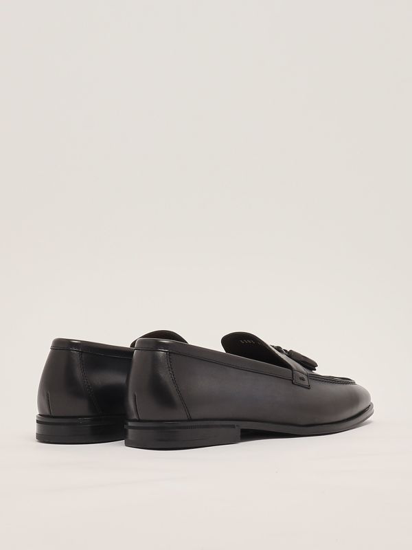 3. Smooth leather Adler loafers for men Indigo Doucal's du3383nottuy159