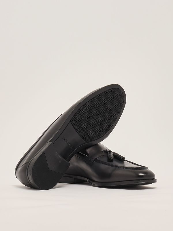 4. Smooth leather Adler loafers for men Indigo Doucal's du3383nottuy159