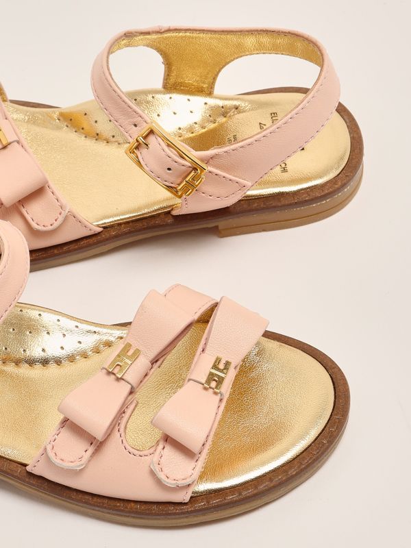4. Baby girl leather sandal Pink Elisabetta Franchi f1a2e02730092302