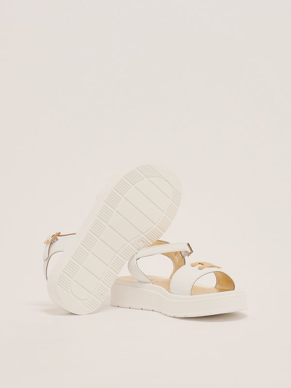 Bzees For Lifestride – Sandali Donna Cheerful – Bianco Brillante – Tomaia Elasticizzata – Tecnologia Air Step – Lavabili – Largo 39 EU