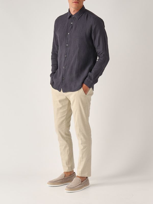 5. Men's linen shirt Ultramarine Blue Altea 2554000