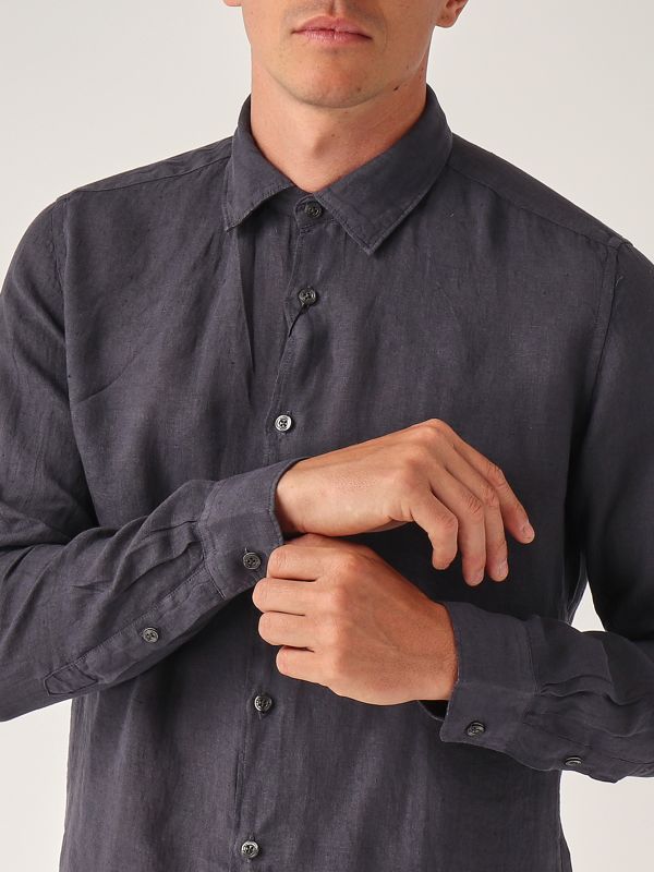 4. Men's linen shirt Ultramarine Blue Altea 2554000