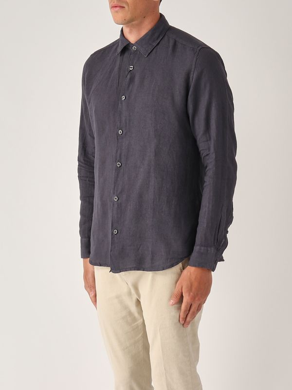 2. Men's linen shirt Ultramarine Blue Altea 2554000