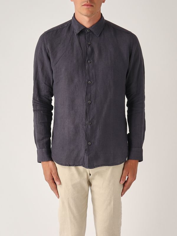 1. Men's linen shirt Ultramarine Blue Altea 2554000