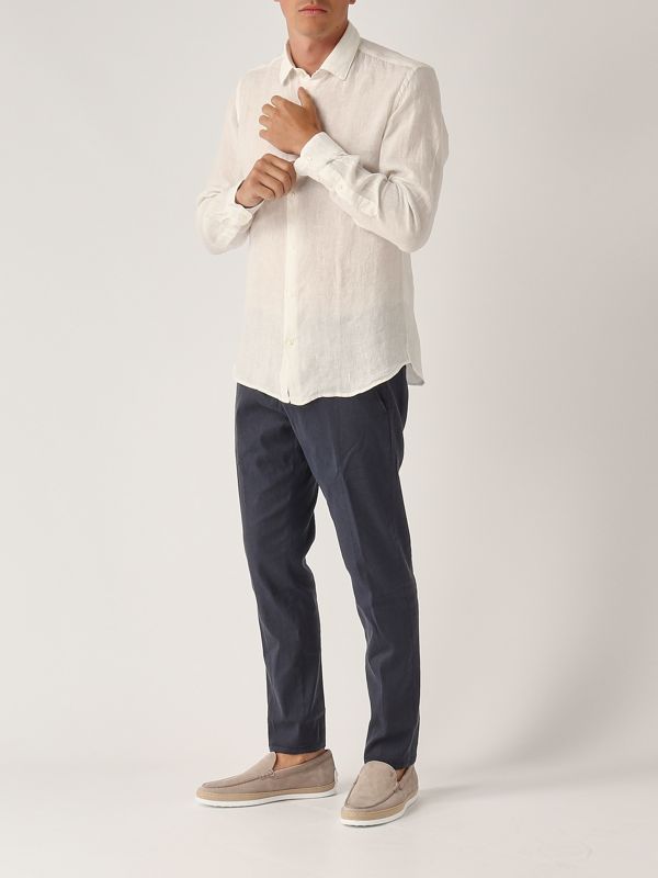 5. Men's linen shirt Cream Altea 2554000