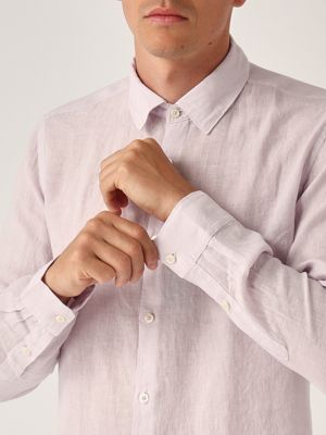 4. Men's linen shirt Wisteria
