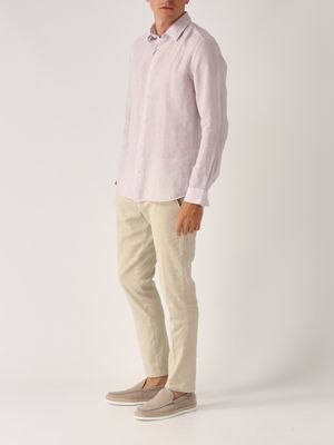 5. Men's linen shirt Wisteria