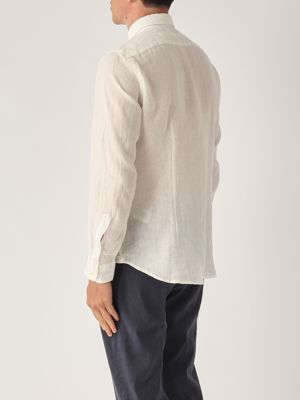 3. Men's linen shirt Cream