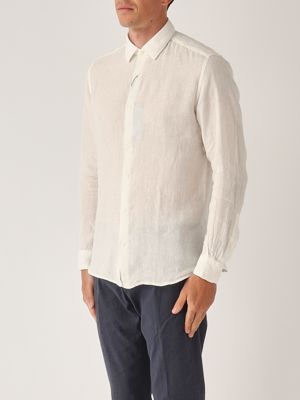 2. Men's linen shirt Cream
