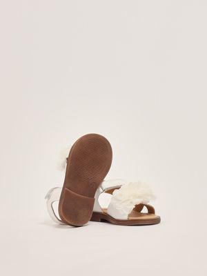 4. Baby girl leather sandal White