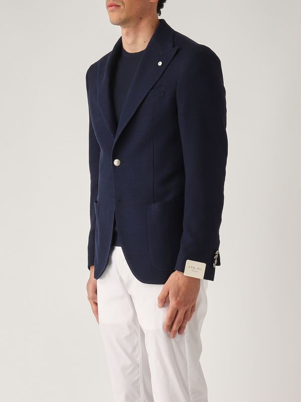 2. Chaqueta para hombre de algodón elástico Azul marino L.B.M. 1911 Sport 520992684