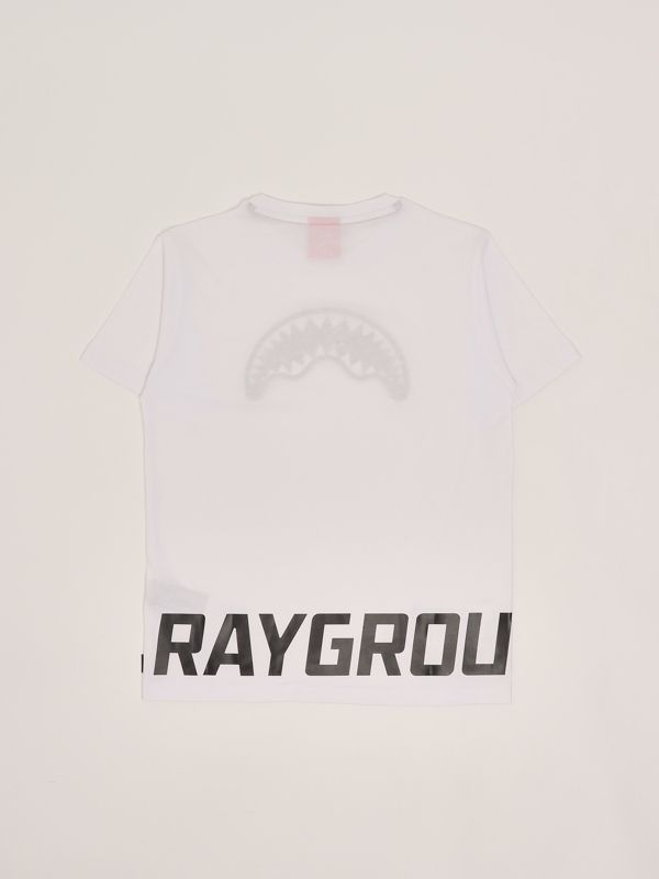 2. Baumwoll-T-Shirt für Jungen Weiß Sprayground spy932wht