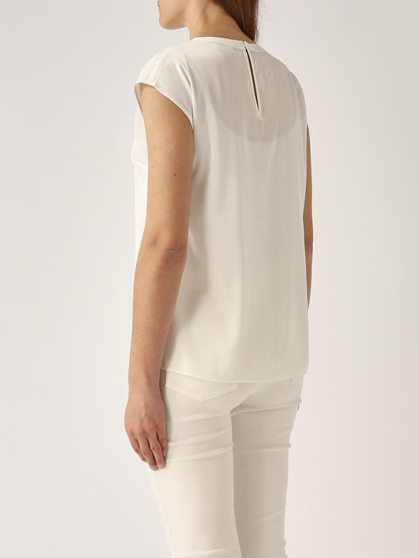 3. Blusa de mujer Fen de raso Marfil Nenette fen