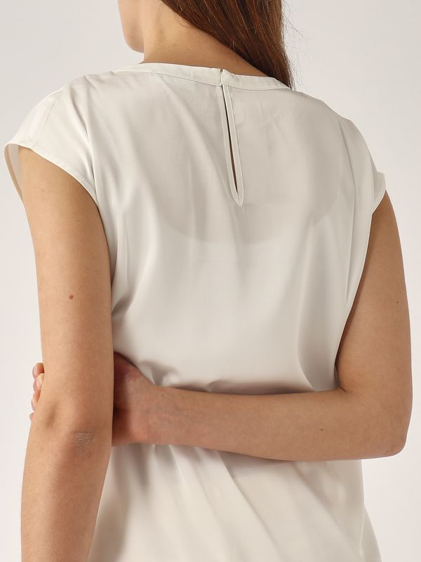 4. Blusa de mujer Fen de raso Marfil Nenette fen